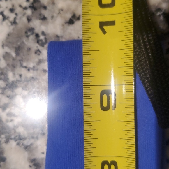 Lululemon Headband Blue w Middle Stiched Mauve Seam & Logo - Picture 6 of 6